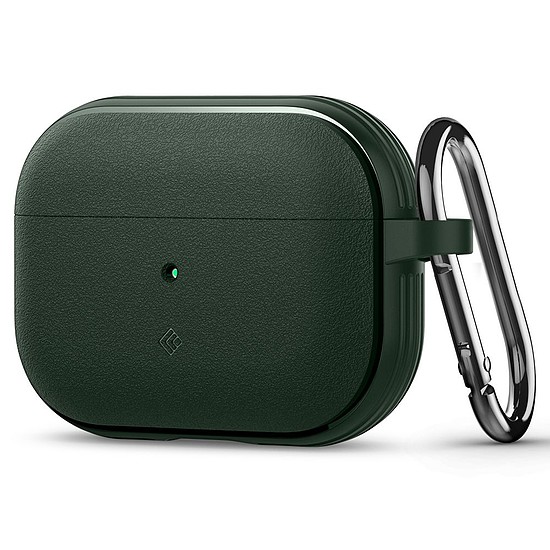 Spigen - Caseology Vault védőtok - Apple AirPods Pro 1/2 készülékhez, légtértechnológia, alumínium tartó - éjzöld (KF2338308)