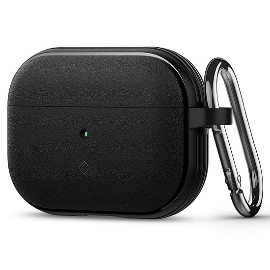 Spigen - Caseology Vault védőtok - Apple AirPods Pro 1/2 készülékhez, légtértechnológia, alumínium tartó - matt fekete (KF2338309)