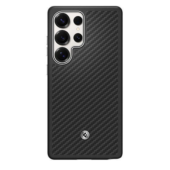 Spigen Enzo Aramid GP-FPS938PGABW szilikon tok beépített MagFit gyűrűvel Samsung Galaxy S25 Ultra készülékhez, fekete