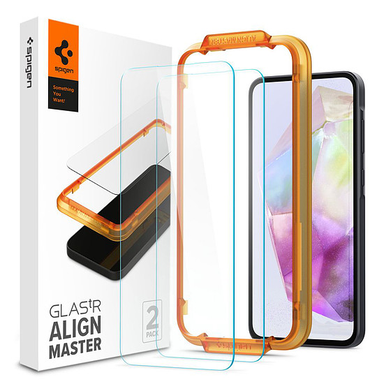 Spigen - Glas.tR Align Master (2 csomag) - Samsung Galaxy A35 5G / M35 - átlátszó (KF2321118)