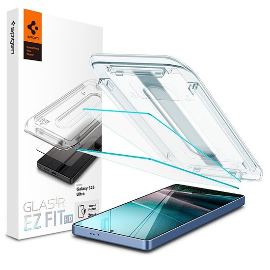 Spigen Glas.TR EZ Fit 2 csomag - Edzett üveg Samsung Galaxy S25 Ultra készülékhez 2 darab (AGL09082)
