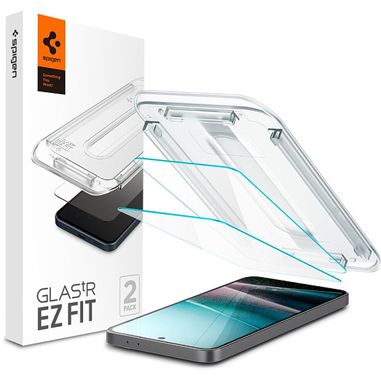 Spigen Glas.TR "Ez Fit" edzett üveg 2 db-os csomag Samsung Galaxy A36 5G-hez - átlátszó