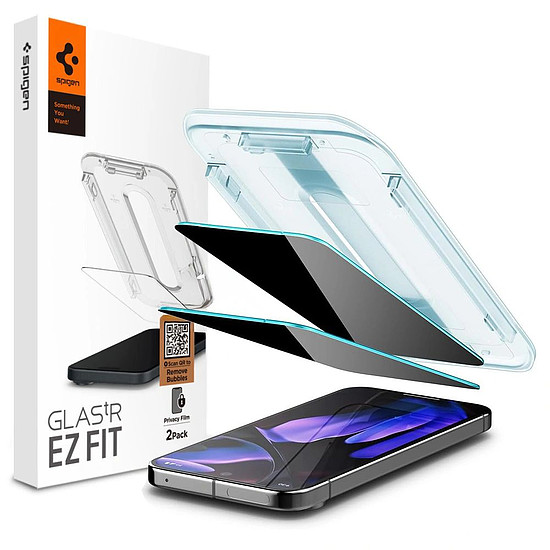 Spigen Glas.TR "Ez Fit" Privacy 2 db-os Google Pixel 9 Pro XL betekintésvédő üveg