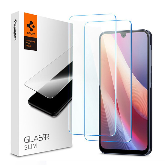 Spigen Glas.tR Slim 2 db-os edzett üveg Samsung Galaxy A16 4G / 5G készülékhez - átlátszó