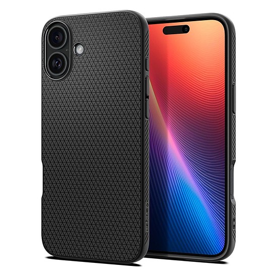 Spigen - Liquid Air - iPhone 16 Plus - matt fekete (KF2338524)