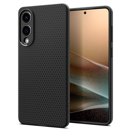 Spigen Liquid Air tok Samsung Galaxy S25 Edge-hez, fekete