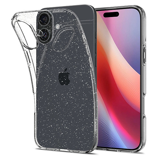 Spigen - Liquid Crystal Glitter - iPhone 16 Plus - Crystal Quartz (KF2338543)