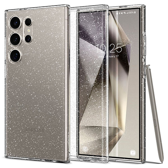 Spigen - Liquid Crystal Glitter - Samsung Galaxy S24 Ultra - Crystal Quartz (KF2318843)