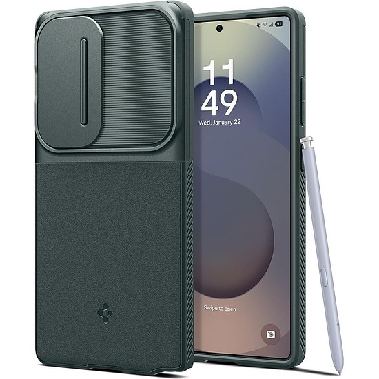 Spigen Optic Armor tok Samsung Galaxy S25 Ultra-zöld