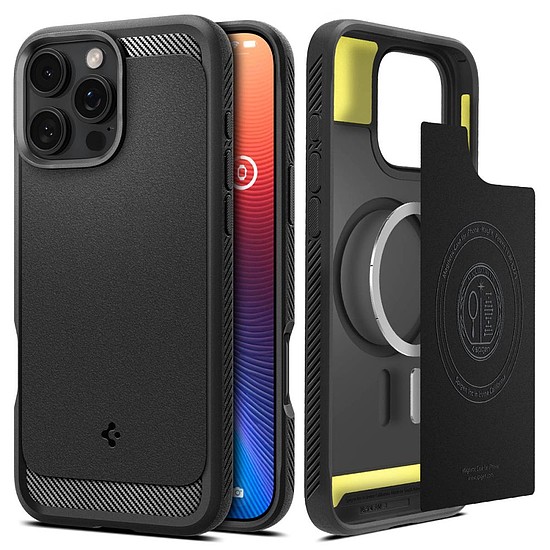 Spigen - Rugged Armor MagSafe- iPhone 16 Pro Max - matt fekete (KF2338545)