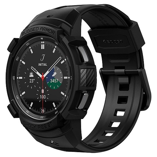 Spigen - Rugged Armor Pro - Samsung Galaxy Watch4 Classic (46mm) - Fekete (KF237434)