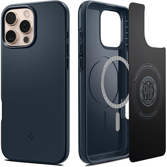 Spigen Thin Fit MagSafe tok iPhone 16 Próhoz - sötétszürke