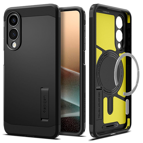 Spigen Tough Armor MagSafe tok Samsung Galaxy S25 Edge-hez - fekete