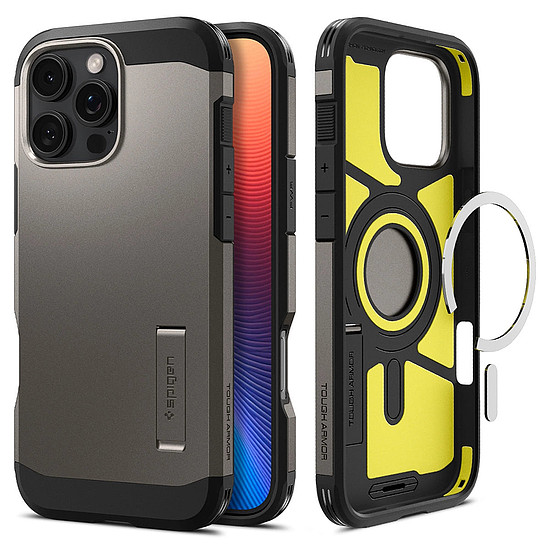 Spigen - Tough Armour MagSafe - iPhone 16 Pro - Gunmetal (KF2338593)