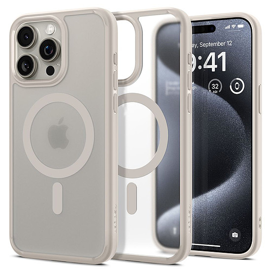 Spigen - Ultra Hybrid - iPhone 15 Pro - Frost Natural Titanium (KF2318279)
