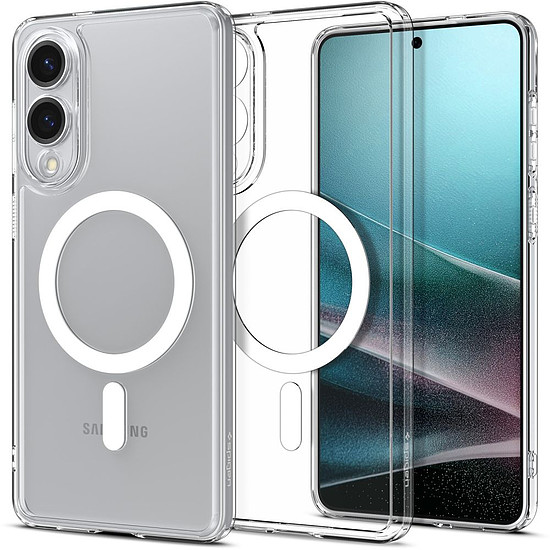 Spigen Ultra Hybrid Mag tok MagSafe-fel Samsung Galaxy S25 Edge-hez - átlátszó
