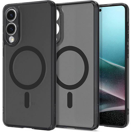 Spigen Ultra Hybrid Mag tok MagSafe-fel Samsung Galaxy S25 Edge-hez - áttetsző fekete