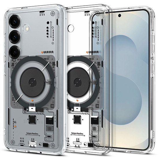 Spigen Ultra Hybrid Mag tok Samsung Galaxy S25 Neo One-hoz - átlátszó