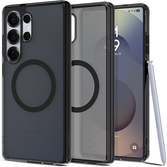 Spigen Ultra Hybrid Magnet tok Samsung Galaxy S25 Ultra készülékhez, fekete