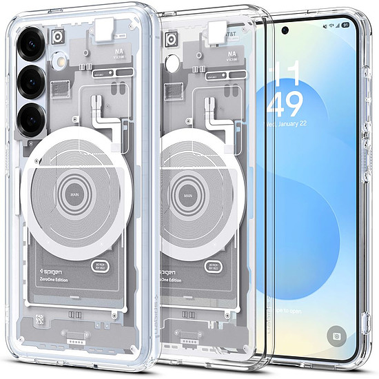 Spigen Ultra Hybrid Magnet tok Samsung Galaxy S25 Zero One-hoz, fehér