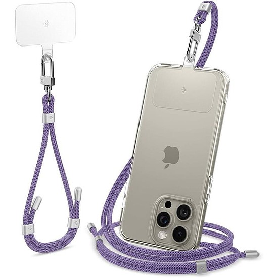 Spigen univerzális szíj szett Crossbody & Wrist - telefonszíj vállhoz és csuklóhoz mélylila (AFA08363)