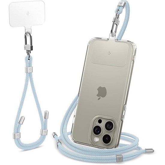 Spigen univerzális szíj szett Crossbody & Wrist - telefonszíj vállhoz és csuklóhoz néma kék (AFA08364)