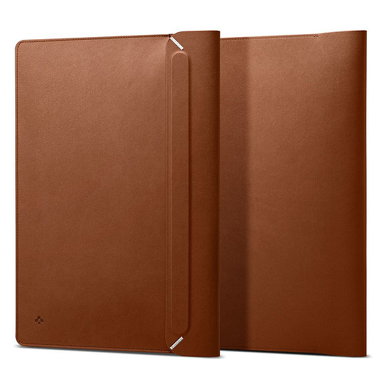 Spigen - Valentinus Sleeve - 15 - 16 hüvelykes laptophoz - klasszikus barna (KF2318289)