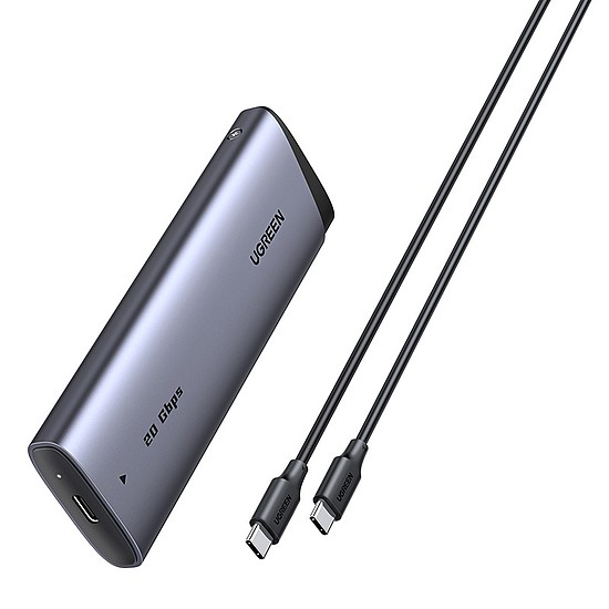 SSD tokozás Ugreen CM767, USB-C, M.2 NVMe/SATA (55150)