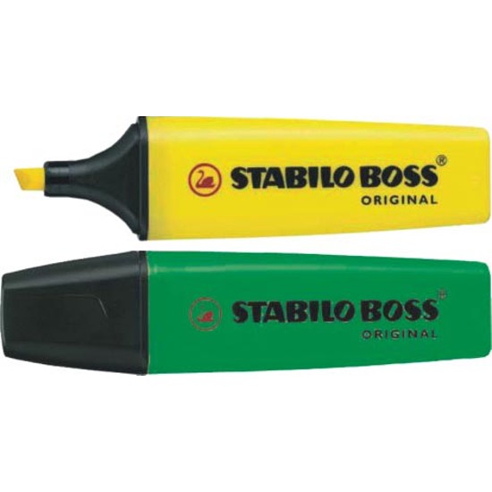 Stabilo Boss original szövegkiemelő sárga, lapos test 3-5mm 70/24