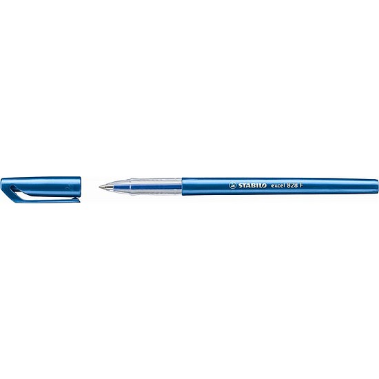 Stabilo Excel golyóstoll kék egyszínű, műanyag, kupakos ˝F˝ kék írásszín 828 41