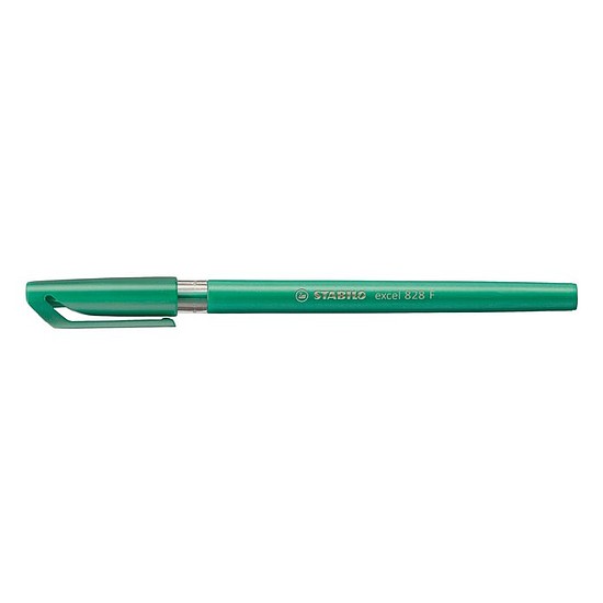 Stabilo Excel golyóstoll zöld egyszínű, műanyag, kupakos ˝F˝ kék írásszín 828 36
