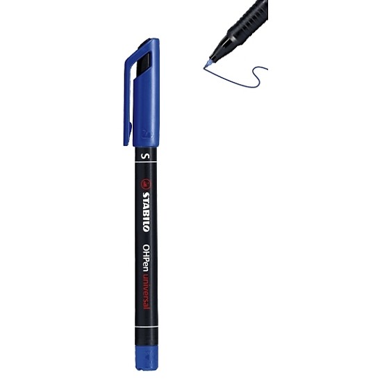 Stabilo OHPen Universal -M- alkoholos rostirón kék, kerek hegy 1mm 843/41