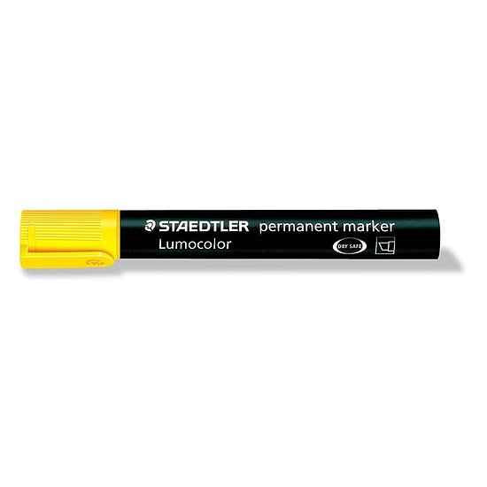 Staedtler Lumocolor 350 alkoholos rostirón vágott hegy 2-5mm sárga 350-1