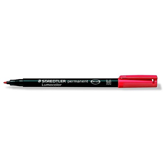 Staedtler Lumocolor OHP 317M alkoholos rostirón piros, kerek hegy 1,0mm