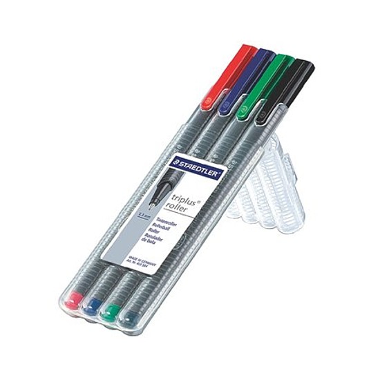 Staedtler Triplus Multiset rollertoll műanyag, kupakos 4 különböző írószer