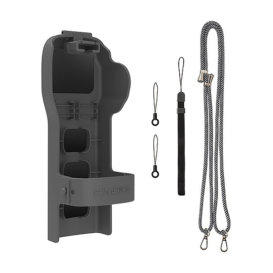 Sunnylife védőtáska szíjjal és zsinórral az Osmo Pocket 3 készülékhez szürke (OP3-K990-GY)