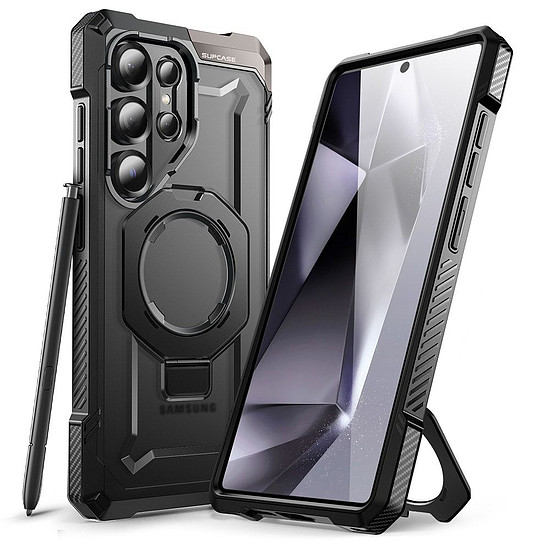 Supcase UB Grip Mag tok Samsung Galaxy S25 Ultra készülékhez, fekete