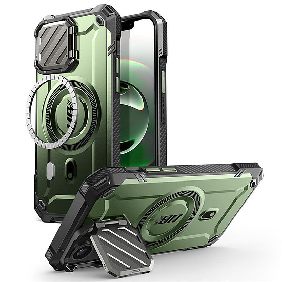 Supcase UB XT Mag MagSafe iPhone 16e tok - olívazöld