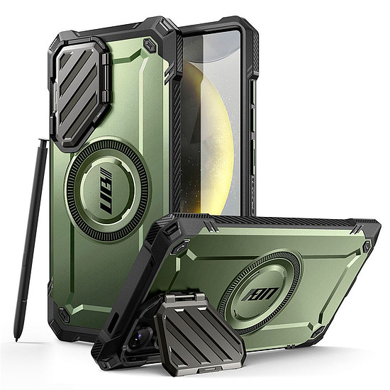 Supcase UB XT Mag tok Samsung Galaxy S25 Ultra készülékhez, olívazöld