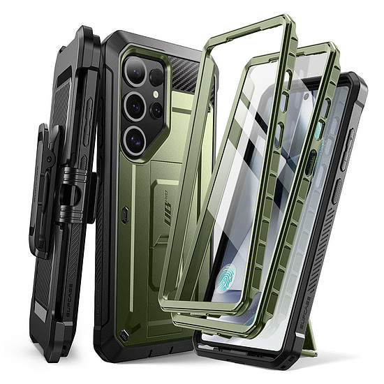 Supcase Unicorn Beetle Pro 2 db-os tok Samsung Galaxy S25 Ultra készülékhez, olívazöld