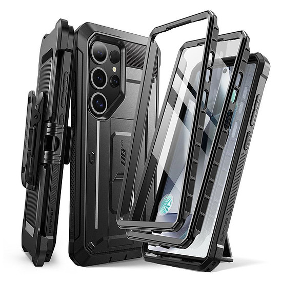 Supcase Unicorn Beetle Pro tok Samsung Galaxy S25 Ultra-hoz, fekete