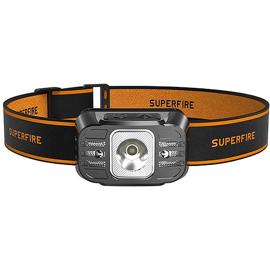 Superfire HL75-S, fejlámpa, 350lm, USB