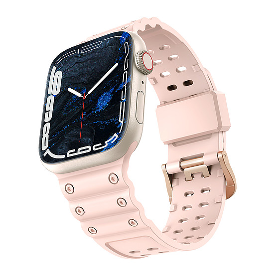 Szíj Háromszoros védőszíj Apple Watch SE-hez, 8, 7, 6, 5, 4, 3, 2, 1 (41, 40, 38 mm) karkötő karkötő rózsaszín