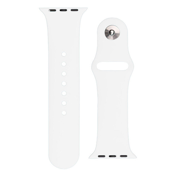 Szilikon szíj APS szilikon óraszíj Ultra / 8/7/6/5/4/3/2 / SE (45/44 / 42 mm) szíj, fehér