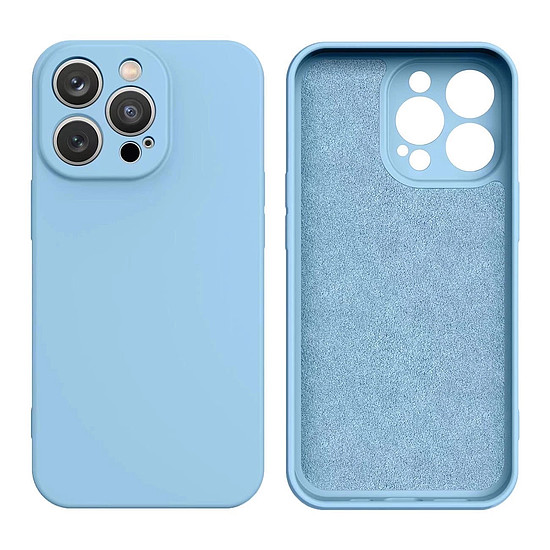 Szilikon tok iPhone 16e-hez - kék