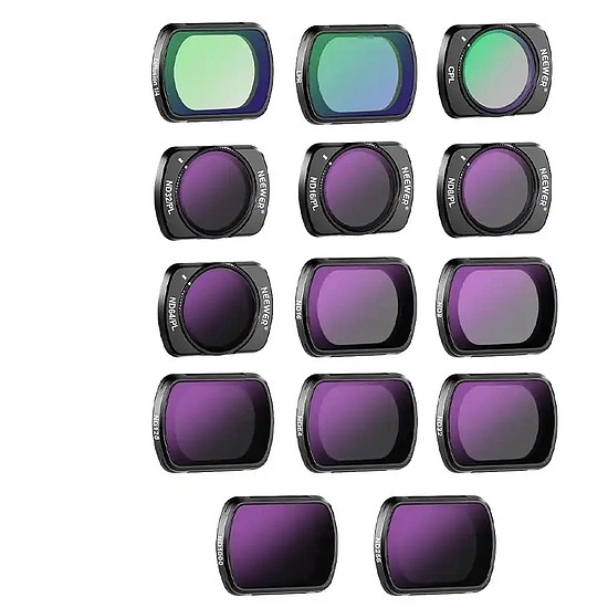 Szűrőkészlet DJI Osmo Pocket 3 Neewer FL-P10 ND8~1000,LPR,MIST1/4,CPL,ND8/PL~ND64/PL (B0CRYLQKFD)