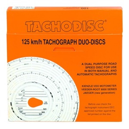 Tachograf papír 125km/nap beosztású, Bluc 100 db/doboz BLU8