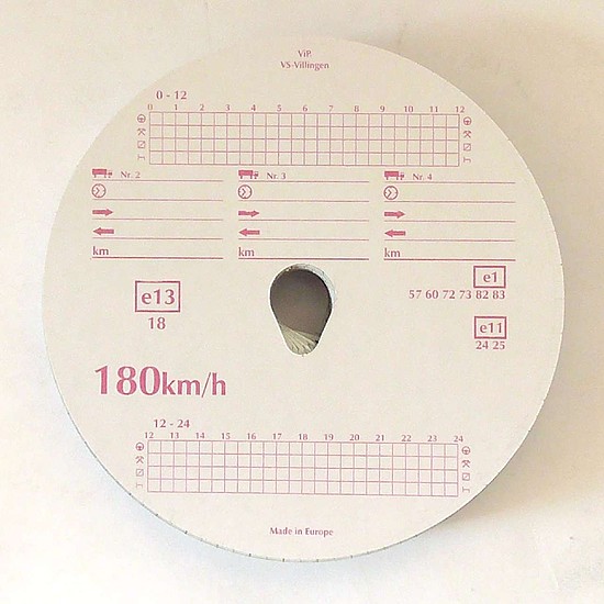 Tachograf papír 180km/nap beosztású 100 db/doboz