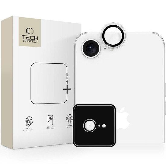 Tech-Protect Camring Fit+ lencsevédő iPhone 16e-hez - átlátszó