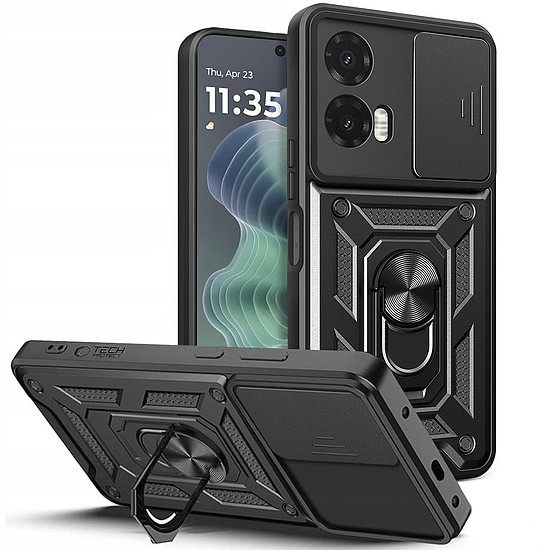 Tech-Protect CamShield Pro tok Motorola Moto G35 5G-hez - fekete